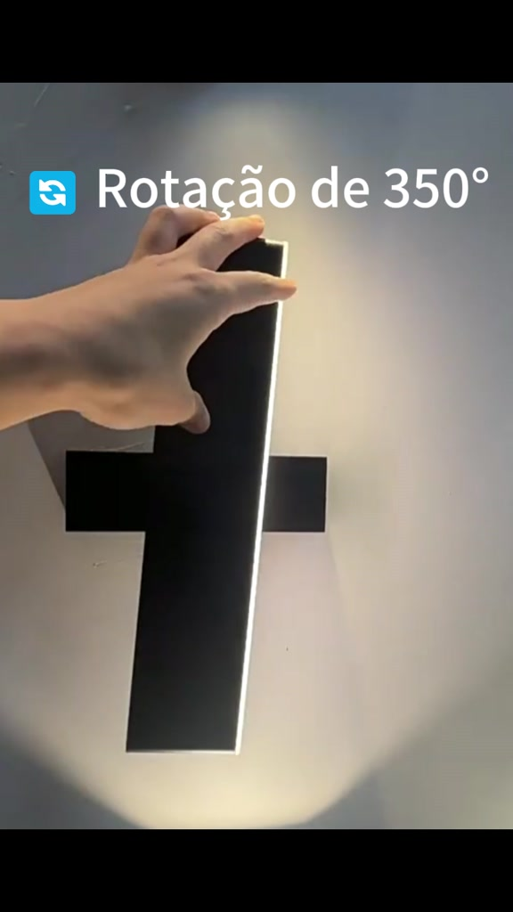 Arandela Zenit Rotativa com Design Ajustável