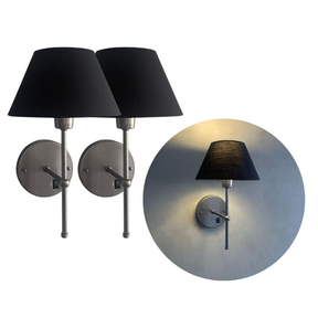 Kit 2 Arandelas de Parede Cabeceira Com Interruptor Cupula