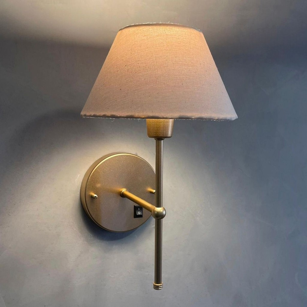 Kit 2 Arandelas de Parede Cabeceira Com Interruptor Cupula