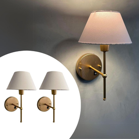 Kit 2 Arandelas de Parede Cabeceira Com Interruptor Cupula