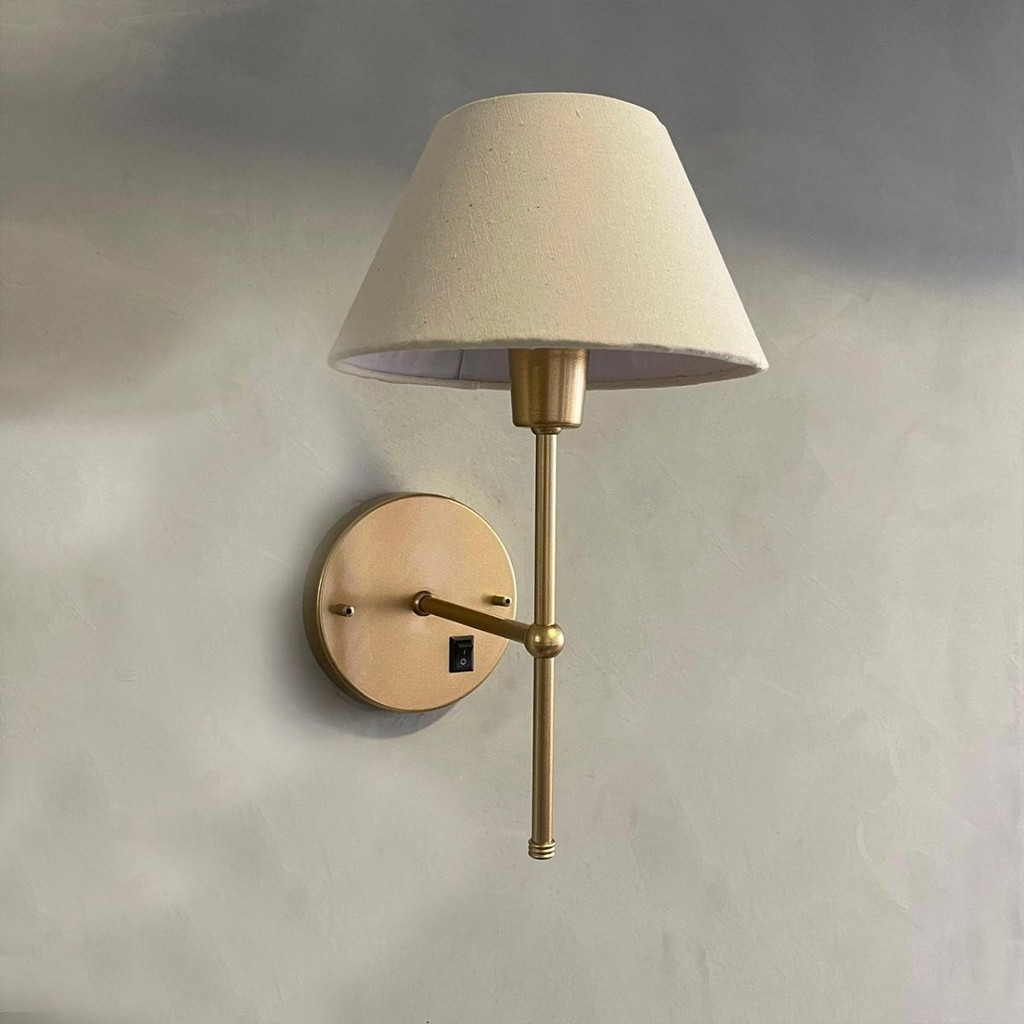 Kit 2 Arandelas de Parede Cabeceira Com Interruptor Cupula