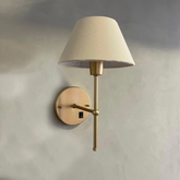 Kit 2 Arandelas de Parede Cabeceira Com Interruptor Cupula